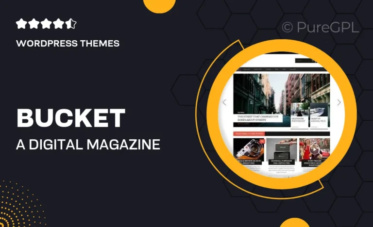 bucket a digital magazine style wordpress theme