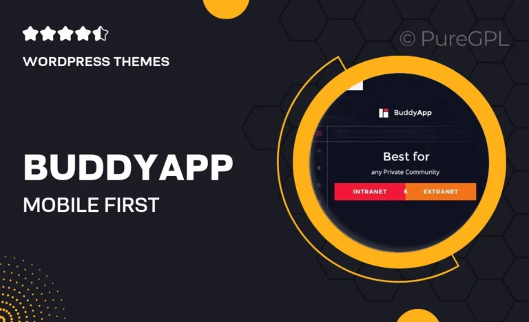 buddyapp mobile first community wordpress theme
