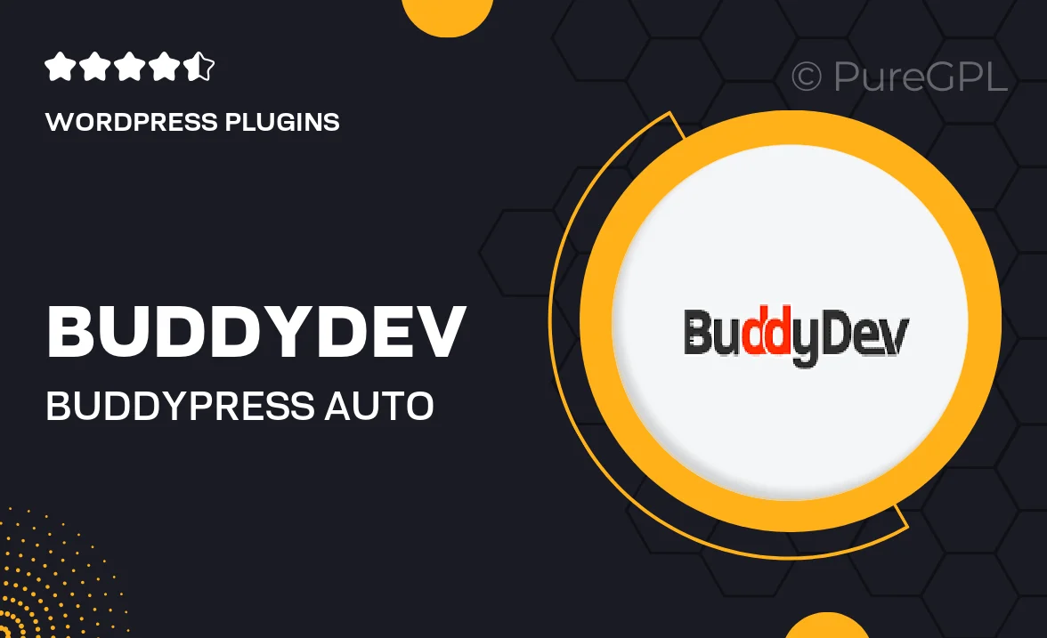 BuddyDev | BuddyPress Auto Join Groups