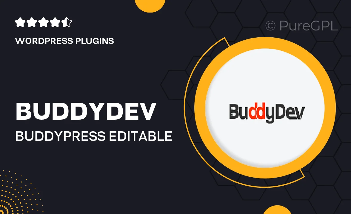BuddyDev | BuddyPress Editable Activity