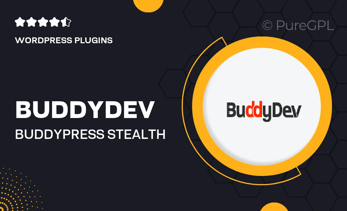 BuddyDev | BuddyPress Stealth Mode for Site Admin