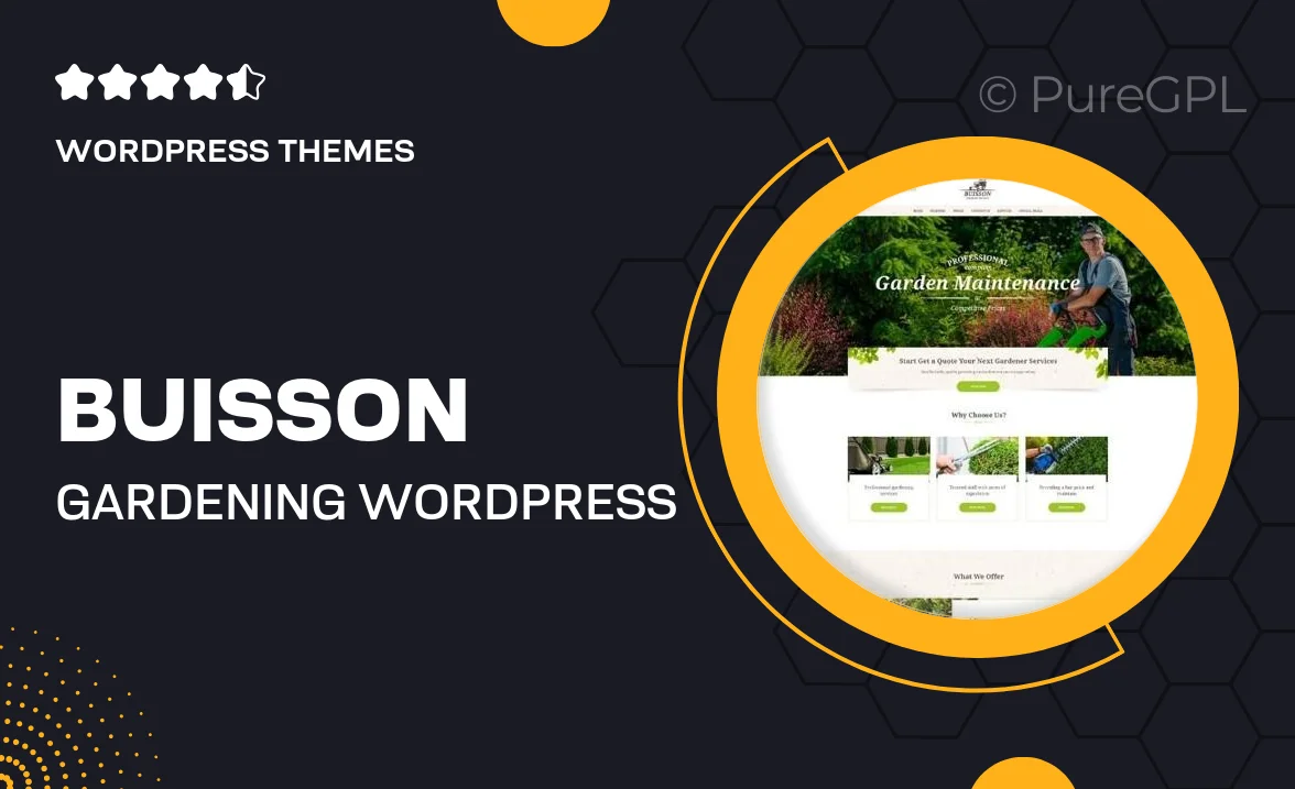 Buisson – Gardening WordPress Theme