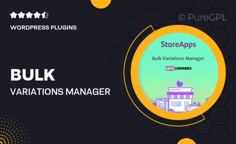 bulk variations manager
