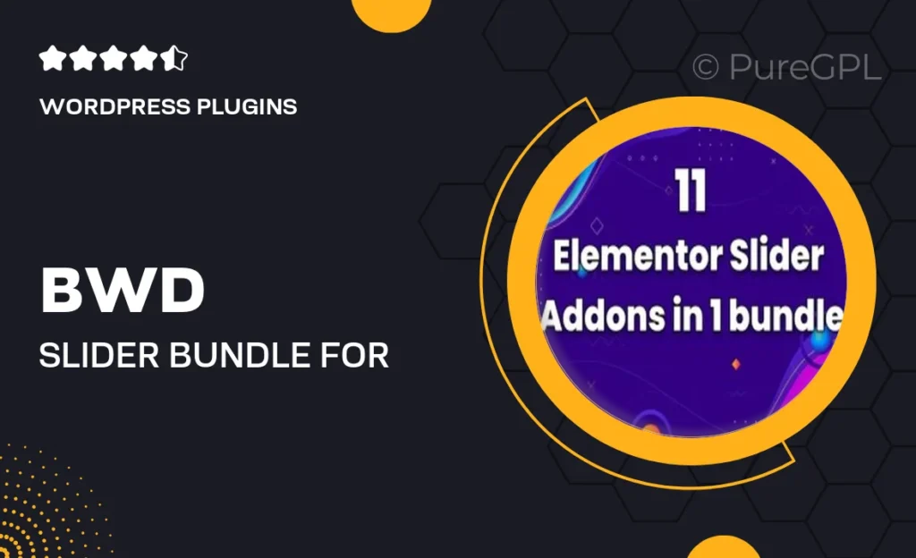 BWD Slider Bundle For Elementor