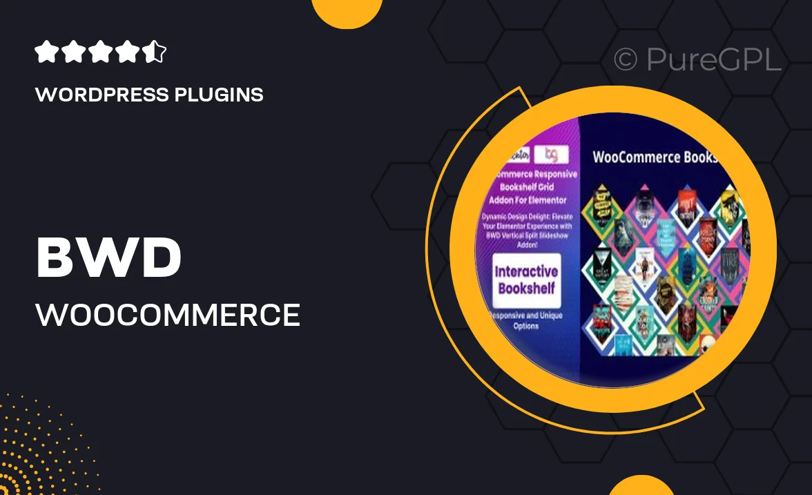 BWD Woocommerce Responsive Bookshelf Grid Addon For Elementor