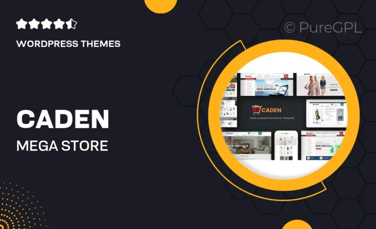 caden mega store responsive wordpress theme