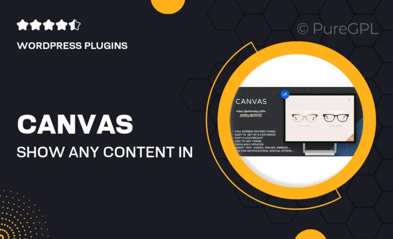 canvas show any content in a fullscreen slide