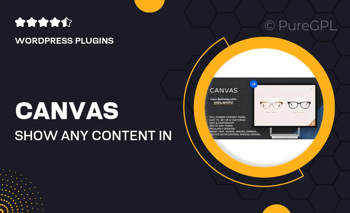 Canvas: Show any content in a fullscreen slide
