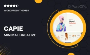 Capie – Minimal Creative WooCommerce WordPress Theme