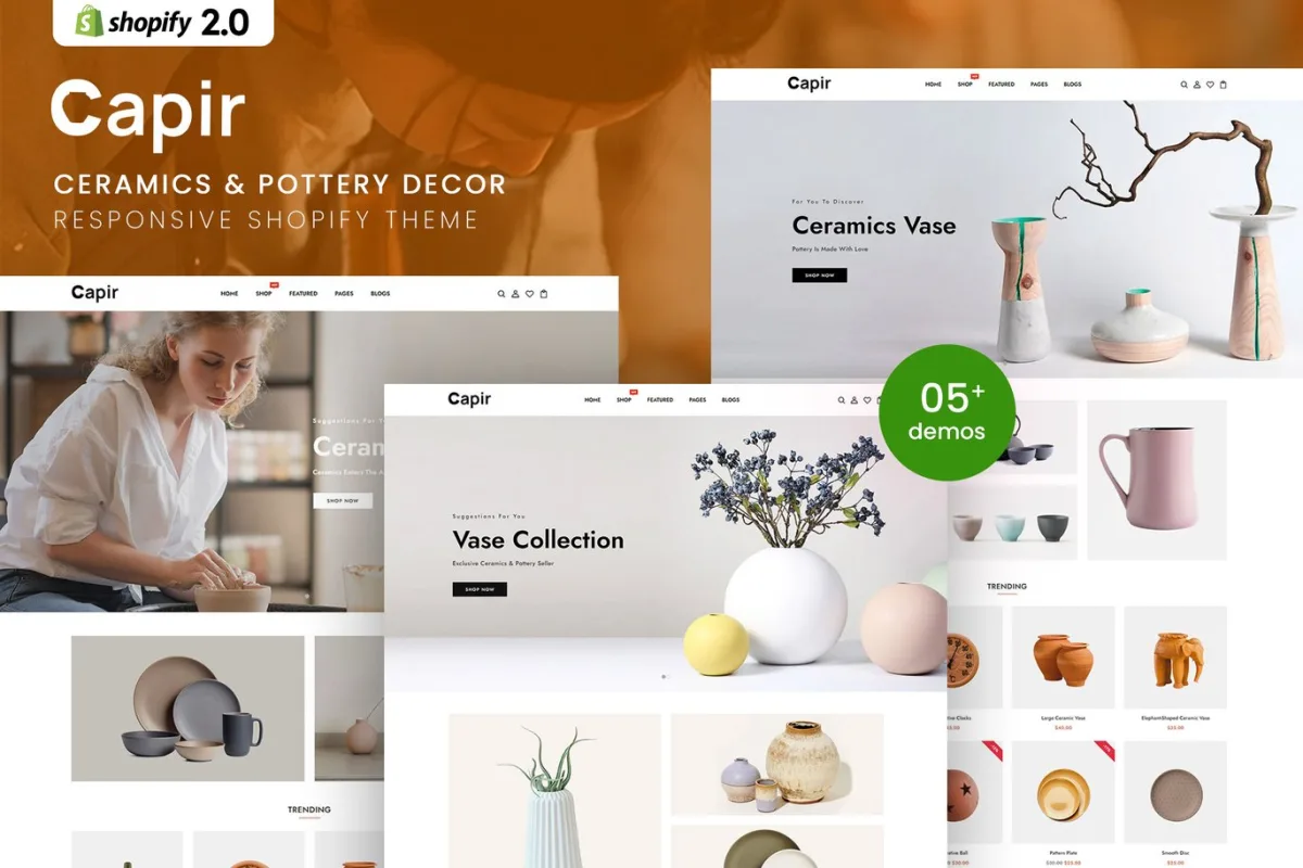 Capir – Ceramics & Pottery Decor Shopify 2.0 Theme