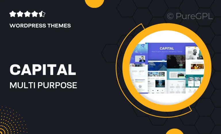 capital multi purpose business wordpress theme