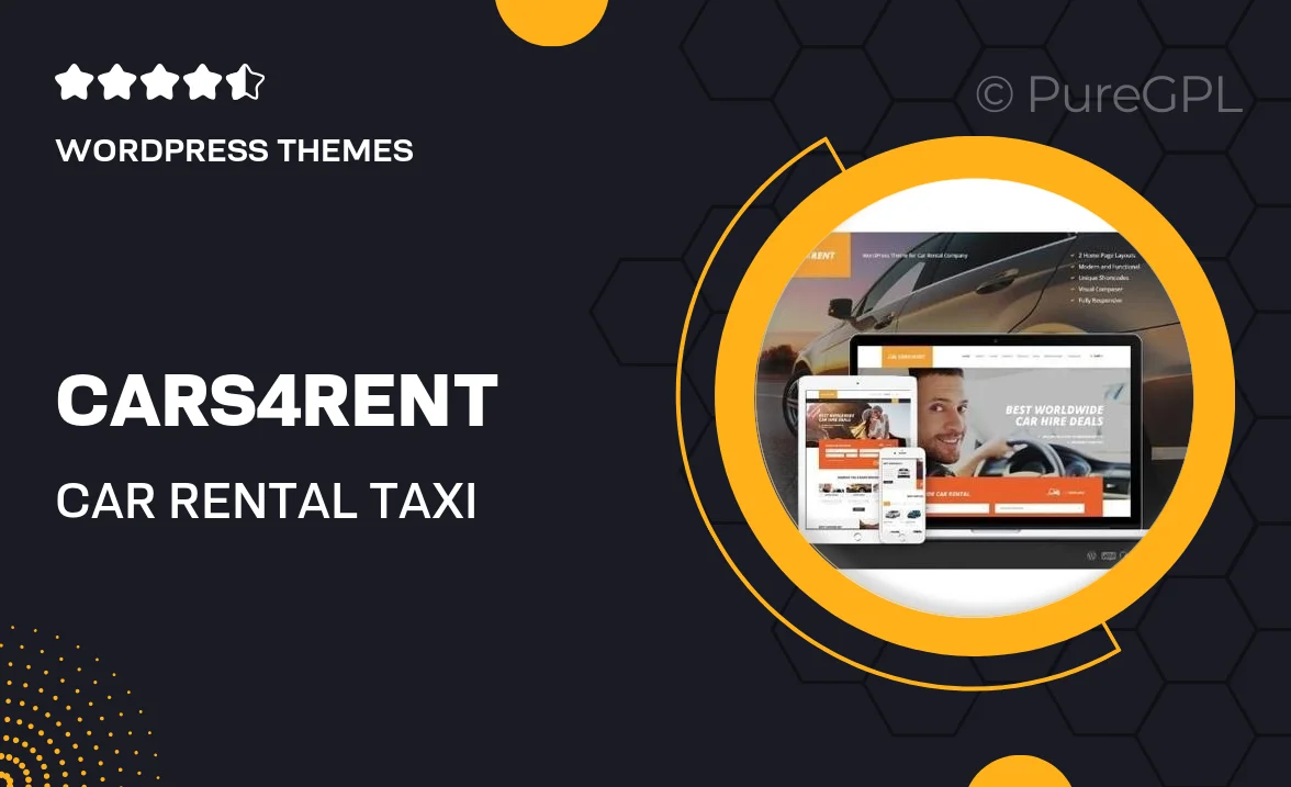 Cars4Rent | Car Rental & Taxi Service WordPress Theme