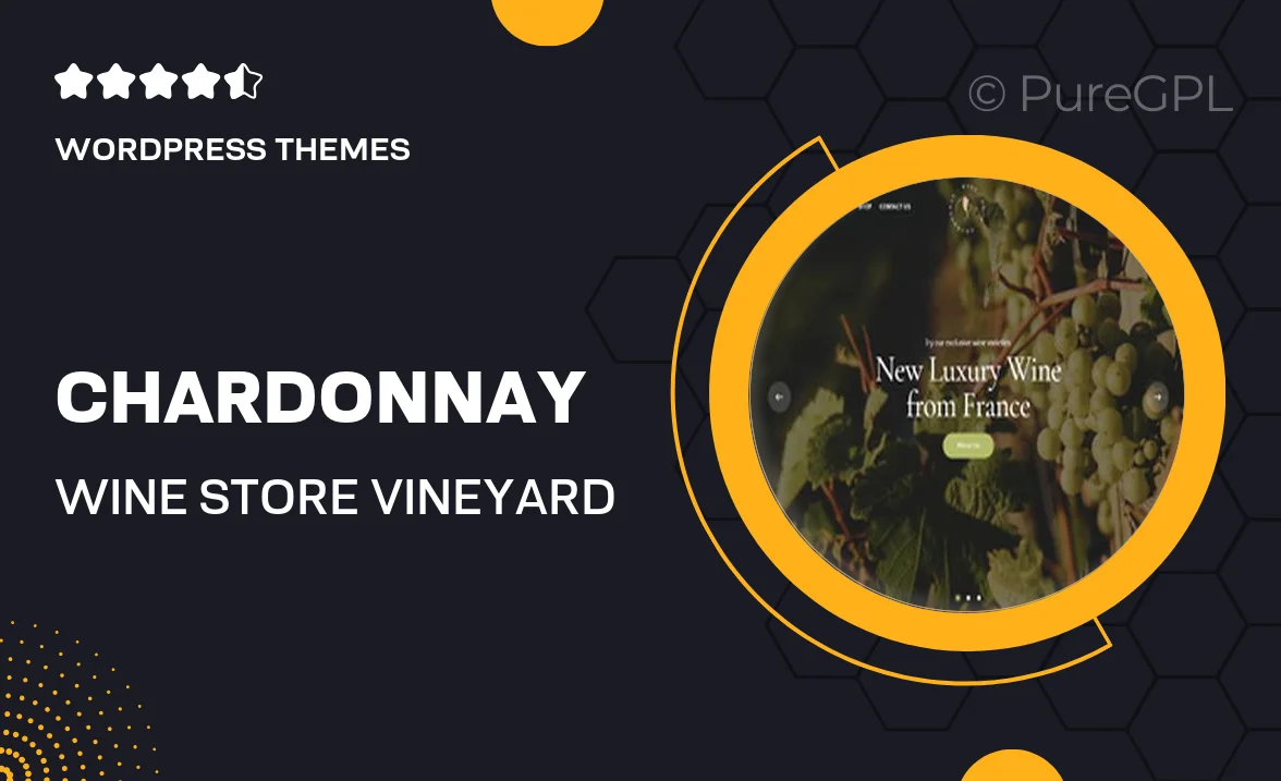 Chardonnay – Wine Store & Vineyard WordPress Theme