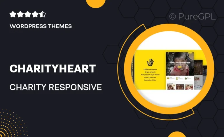 charityheart charity responsive wordpress theme
