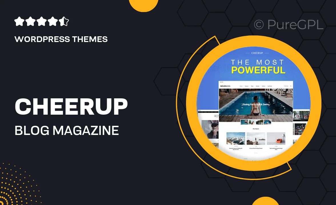 CheerUp Blog / Magazine – WordPress Blog Theme