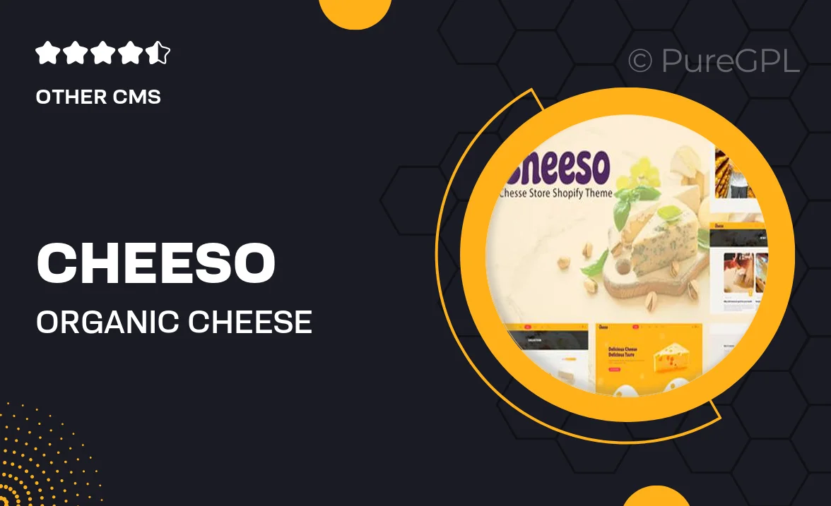 Cheeso | Organic Cheese Products Shopify Store
