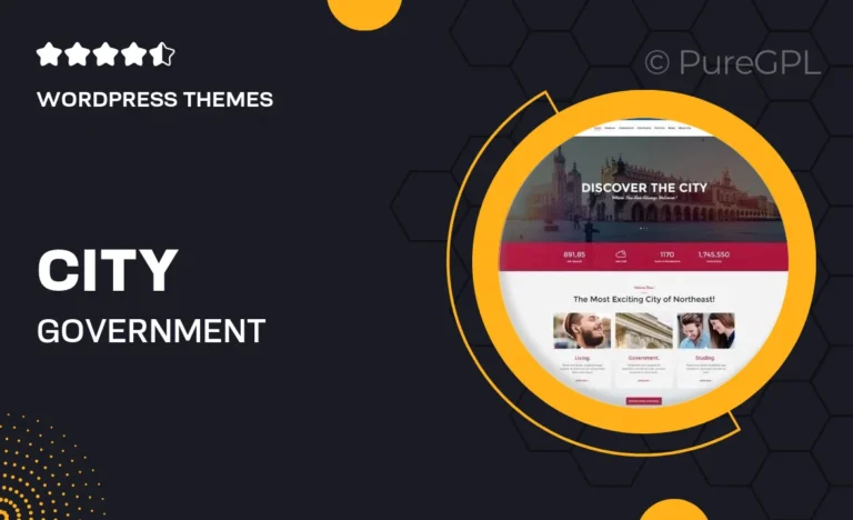 city government municipal portal political wordpress theme