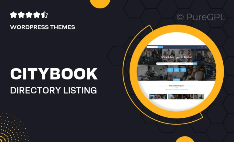 citybook directory listing wordpress theme