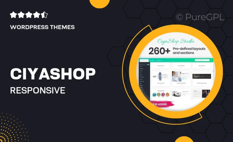 ciyashop responsive multi purpose woocommerce wordpress theme