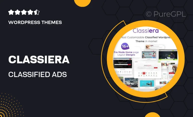 classiera classified ads wordpress theme