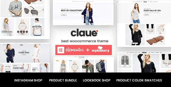 claue clean minimal elementor woocommerce theme 1