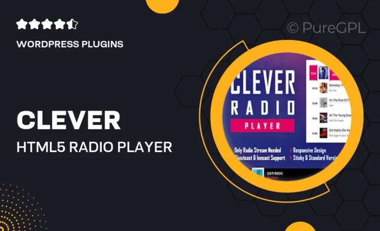 clever html5 radio player with history shoutcast and icecast elementor widget addon