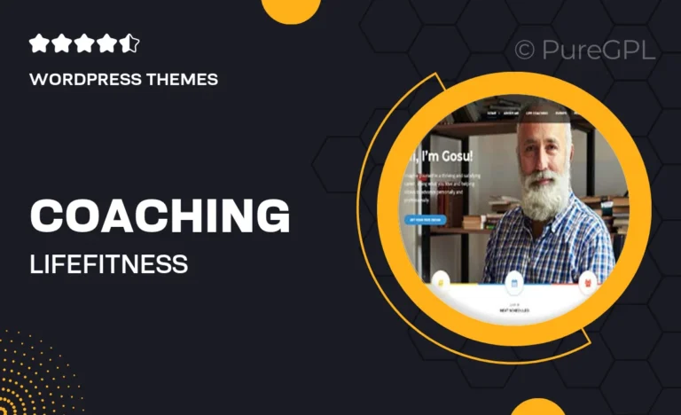 coaching life fitness wordpress theme