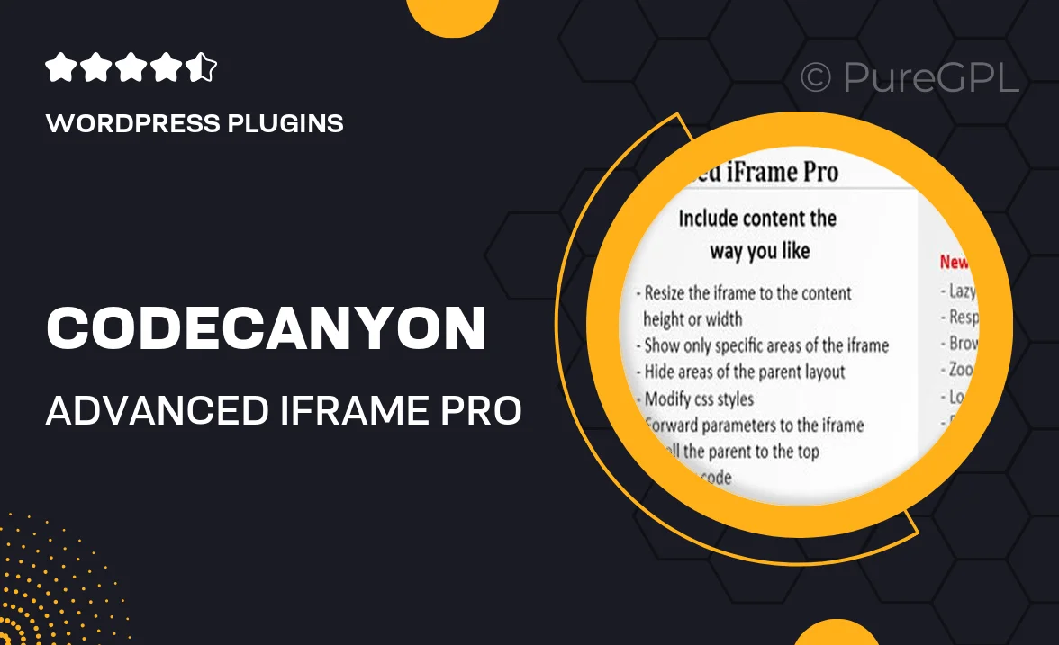 Codecanyon | Advanced iFrame Pro