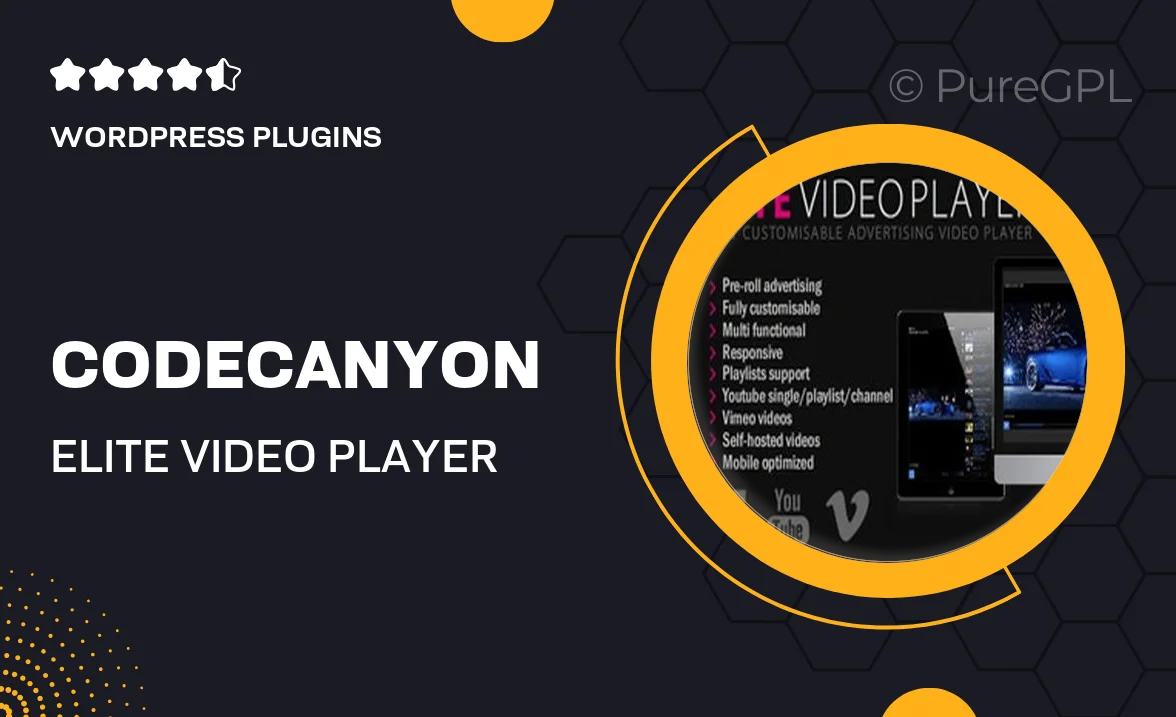Codecanyon | Elite Video Player