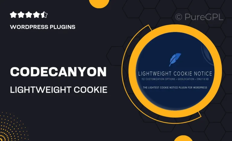 codecanyon lightweight cookie notice