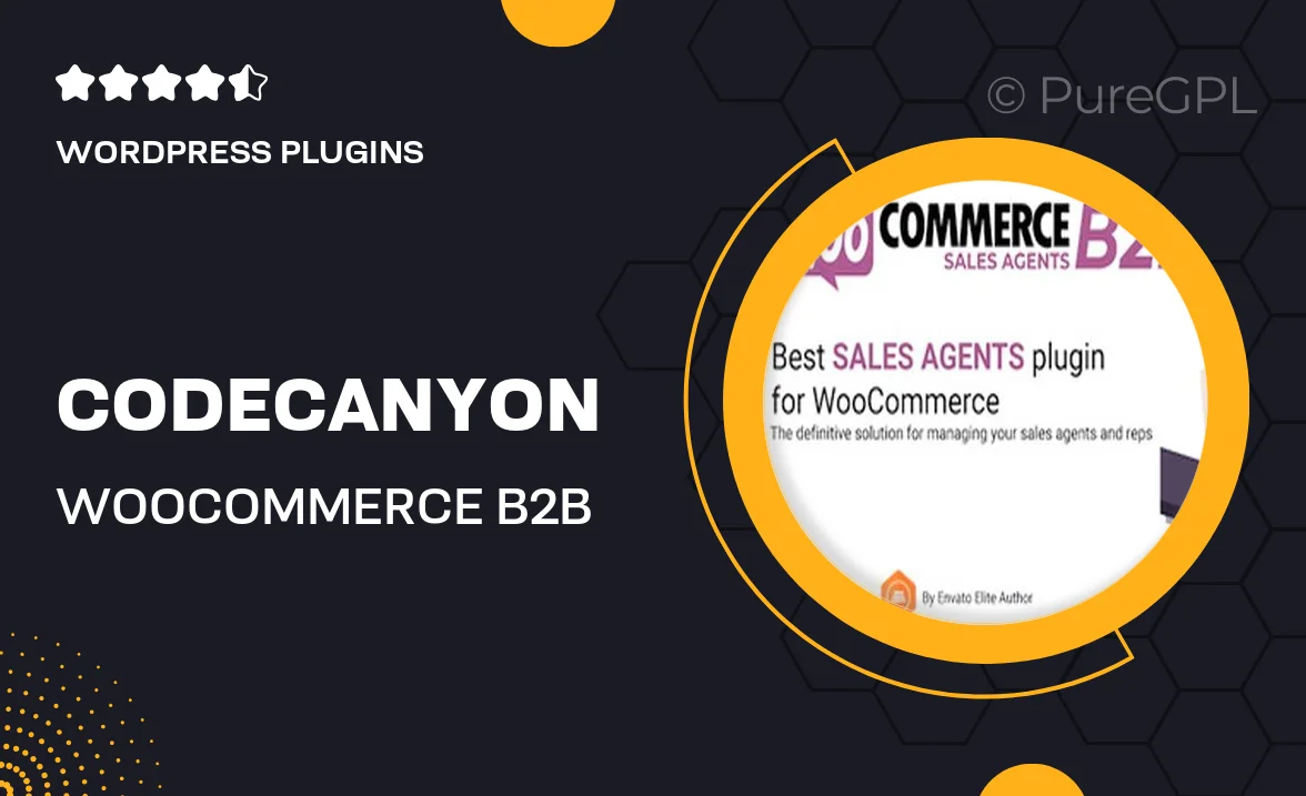 Codecanyon | WooCommerce B2B Sales Agents