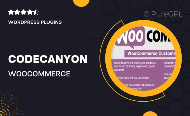 codecanyon woocommerce customers manager