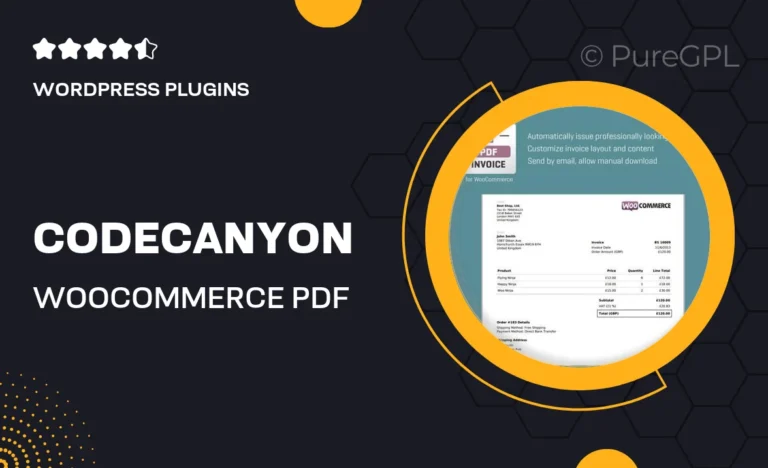 codecanyon woocommerce pdf invoice