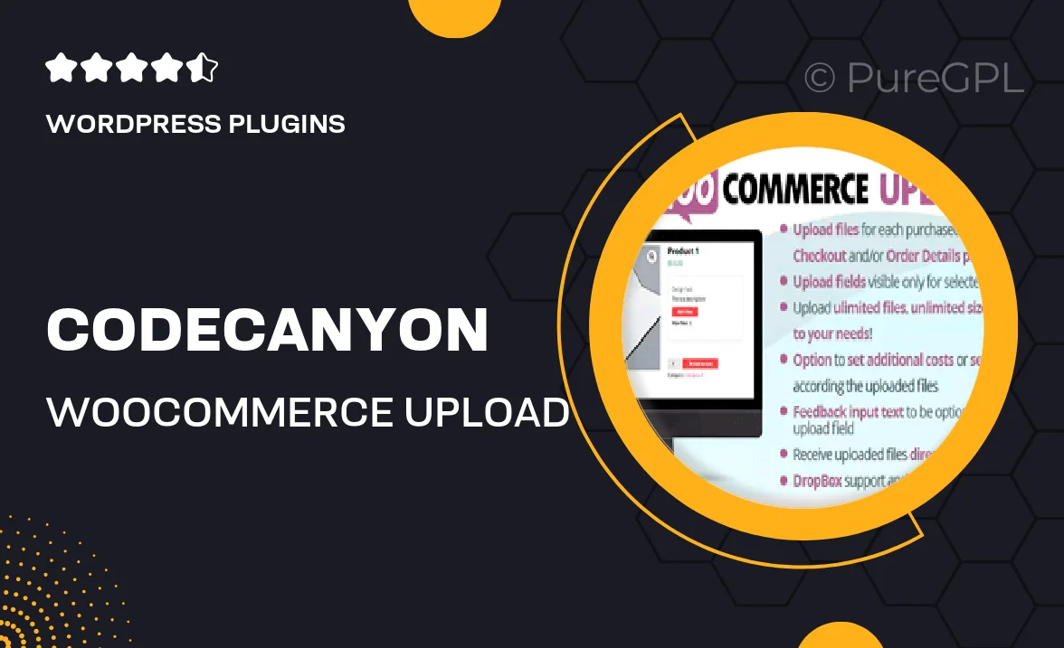 Codecanyon | WooCommerce Upload Files