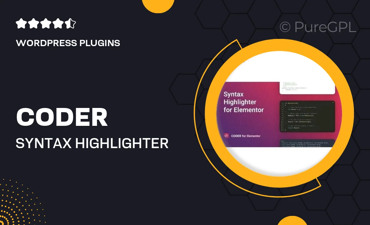 Coder – Syntax Highlighter for Elementor