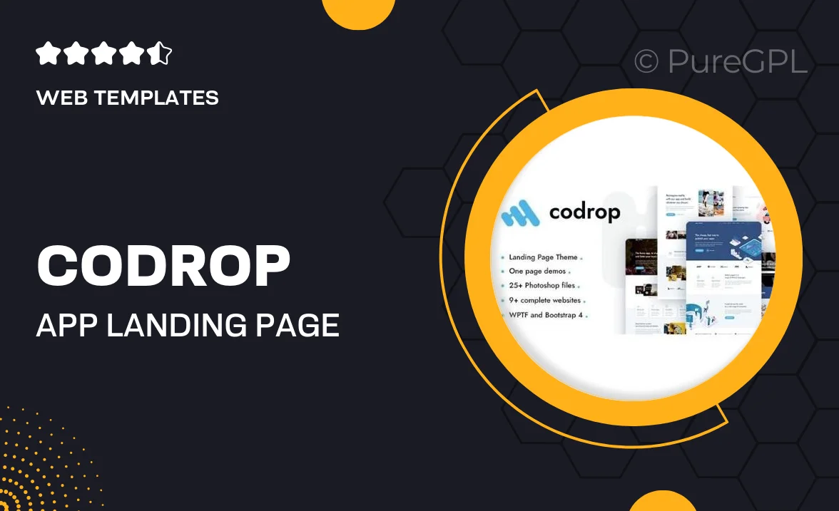 Codrop – App Landing Page Theme