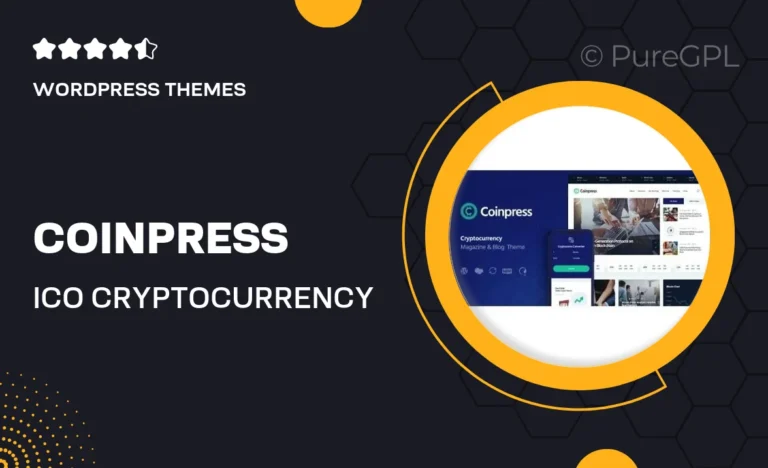 coinpress ico cryptocurrency magazine blog wordpress theme