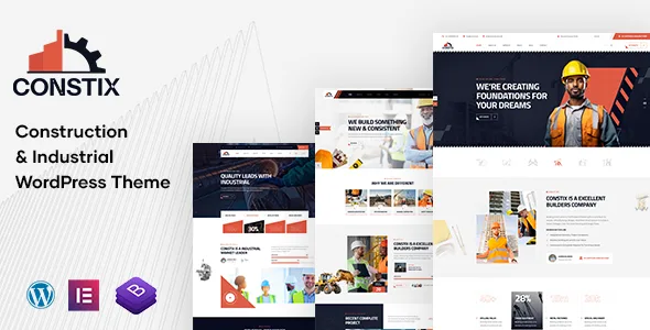 constix construction factory industrial wordpress theme 1