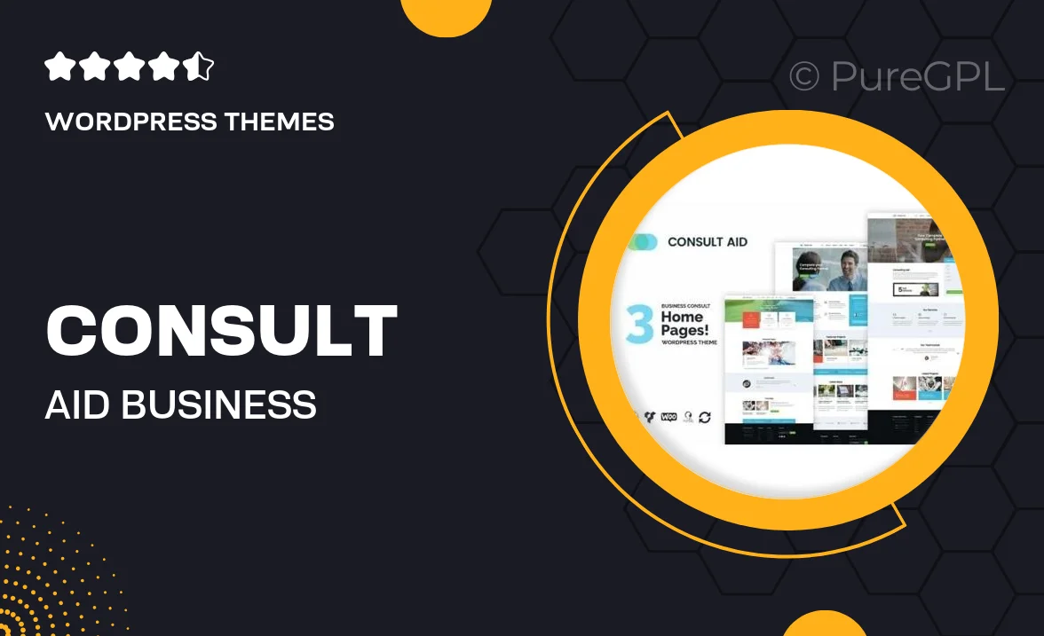 Consult Aid : Business Consulting And Finance WordPress Theme