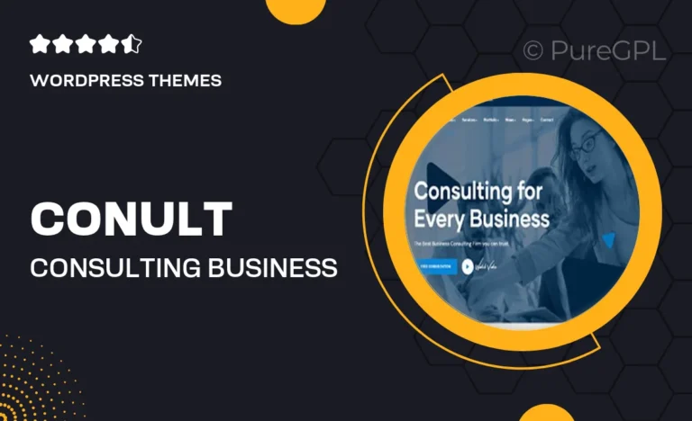 conult consulting business wordpress themes