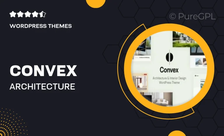 convex architecture interior design wordpress theme