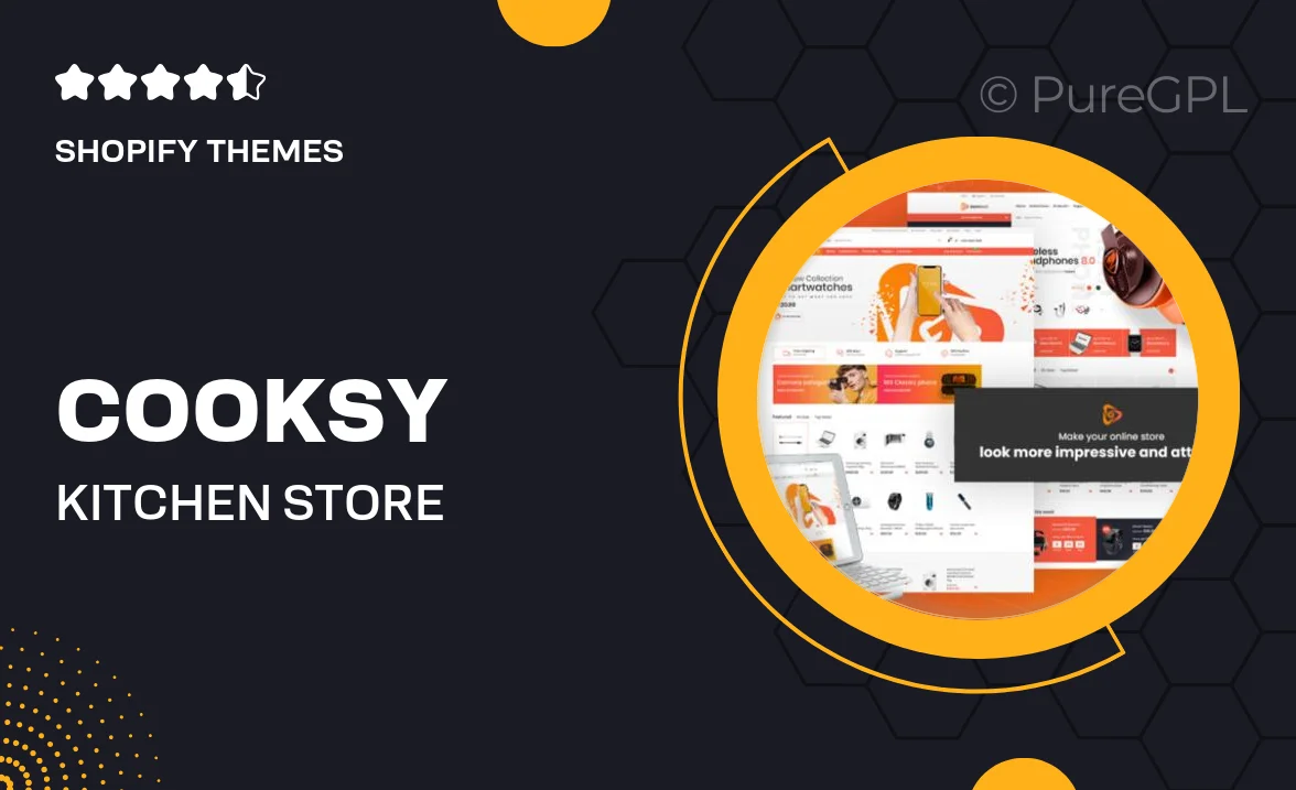 Cooksy – Kitchen Store, Appliances Shopify Theme