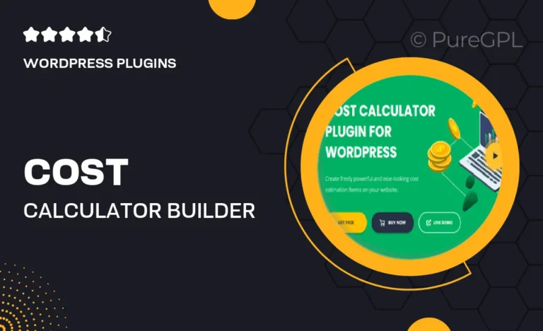 cost calculator builder pro