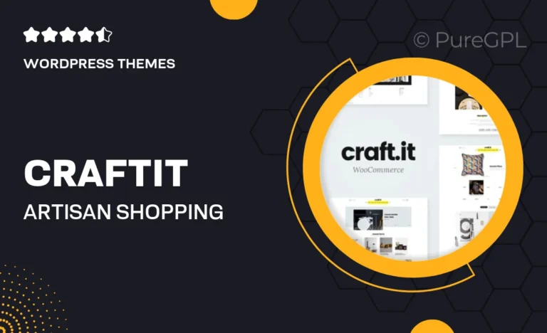 craftit artisan shopping theme
