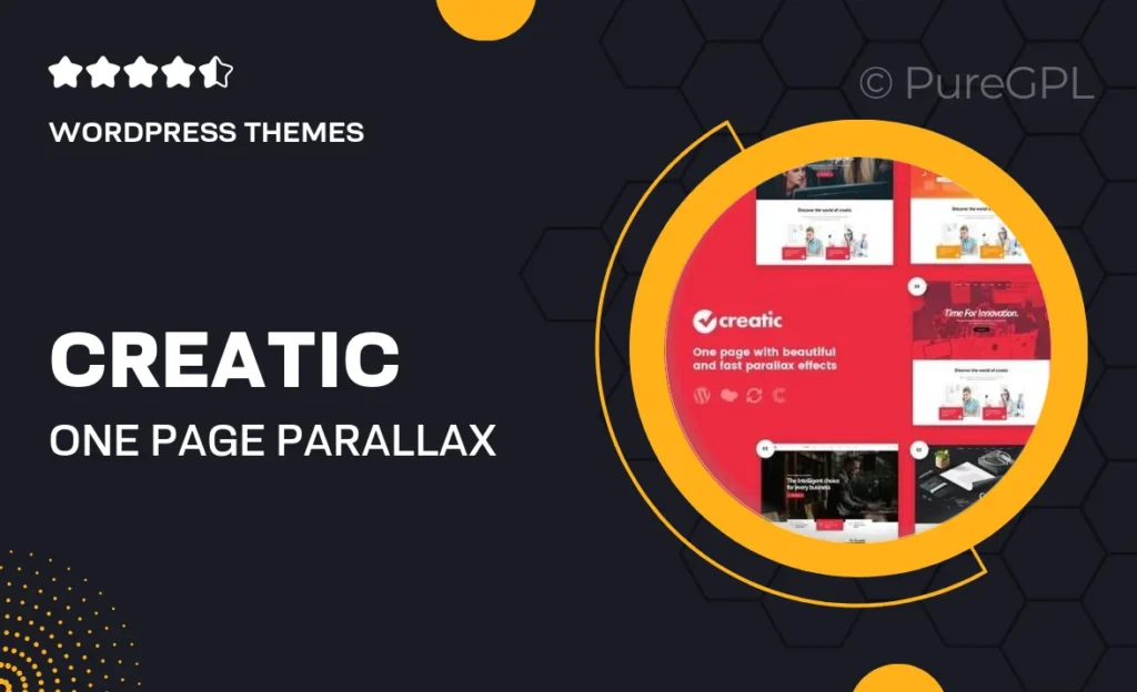 Creatic – One Page Parallax WordPress 5 Creatic – One Page Parallax WordPress