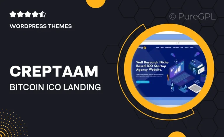 creptaam bitcoin ico landing and cryptocurrency