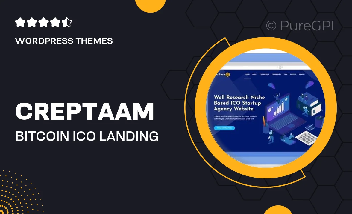 Creptaam – Bitcoin, ICO Landing and Cryptocurrency