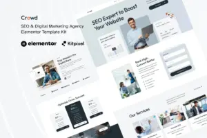 Crowd – SEO Digital Marketing Agency Elementor Template Kit