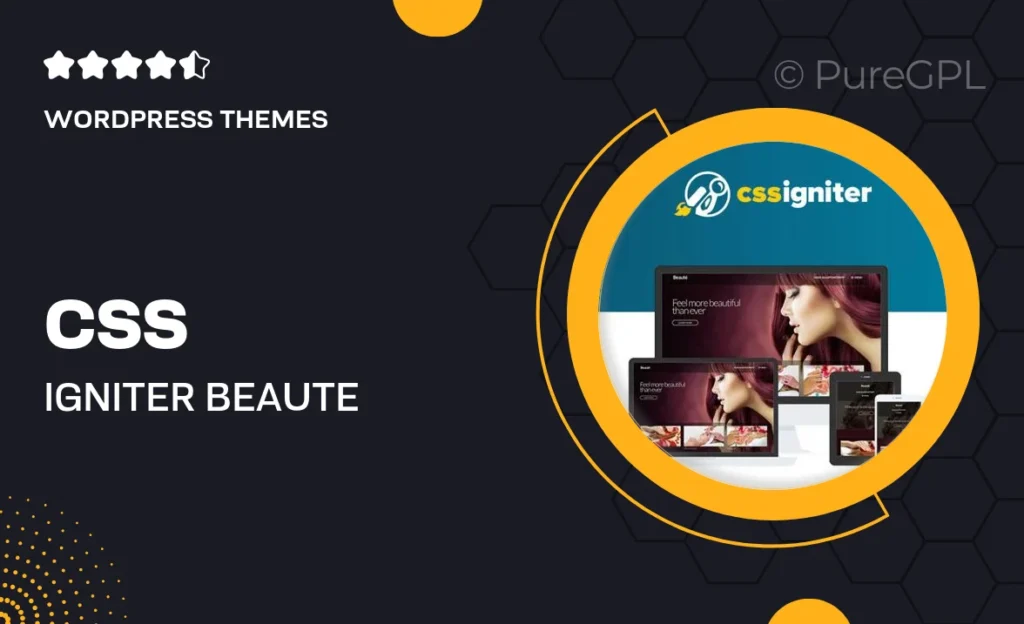 CSS Igniter Beaute WordPress Theme 50 CSS Igniter Beaute WordPress Theme