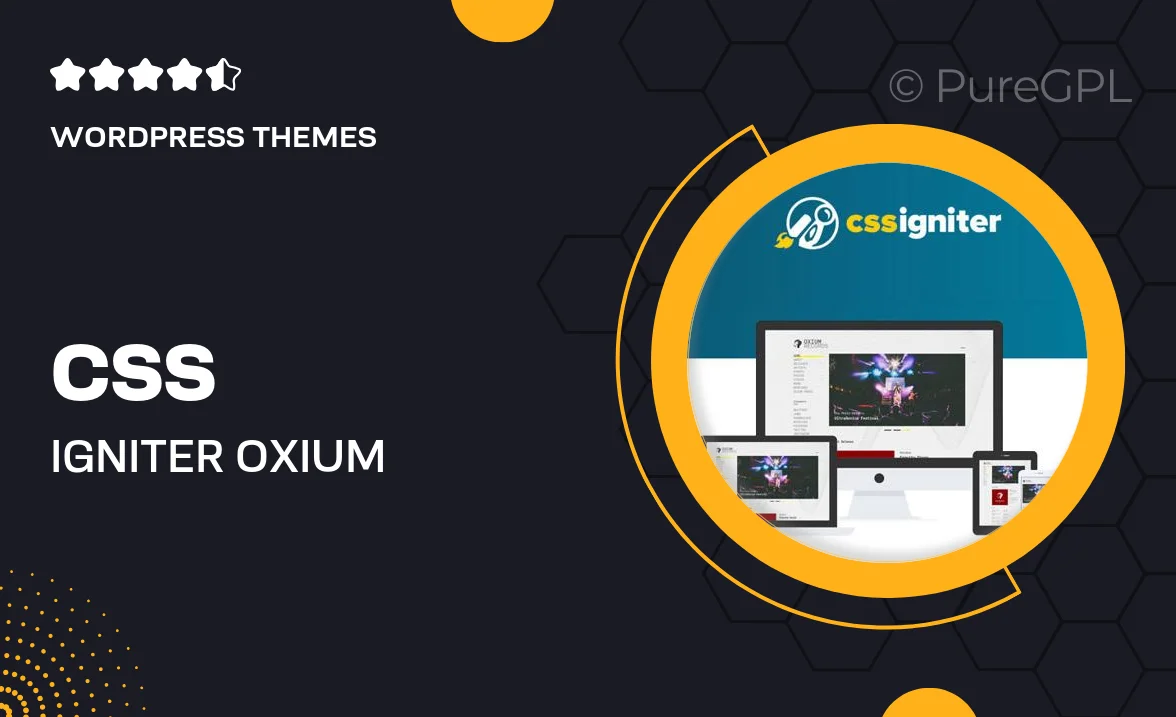 CSS Igniter Oxium WordPress Theme